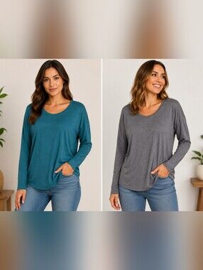Magellan Moisture Wicking Long Sleeve Tops 2-Pack XL